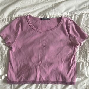 Brandy Melville Pink Crop Top